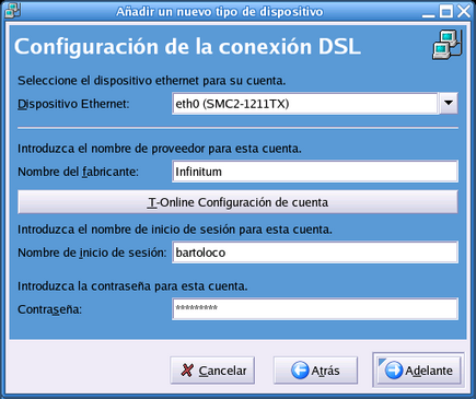 configuración